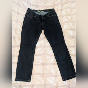 Women's Size 4 Short Old Navy Sweetheart Denim Jeans Dark Blue Straight Leg